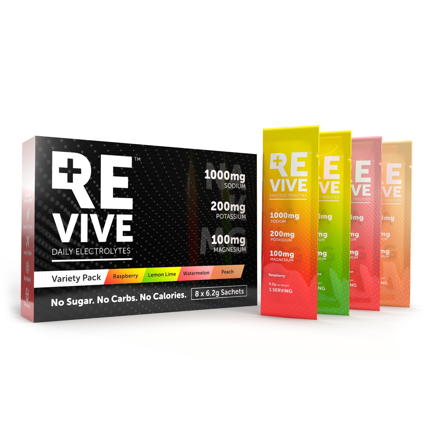 REVIVE Daily Electrolytes - 8 Variety Pack